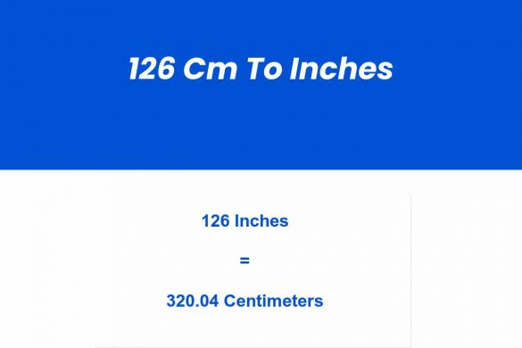 126 Cm To Inches