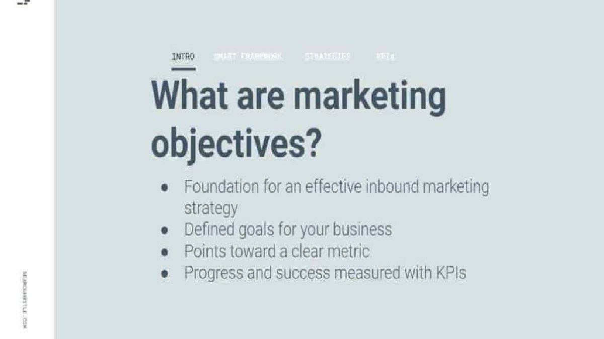 What are the Marketing Objectives?